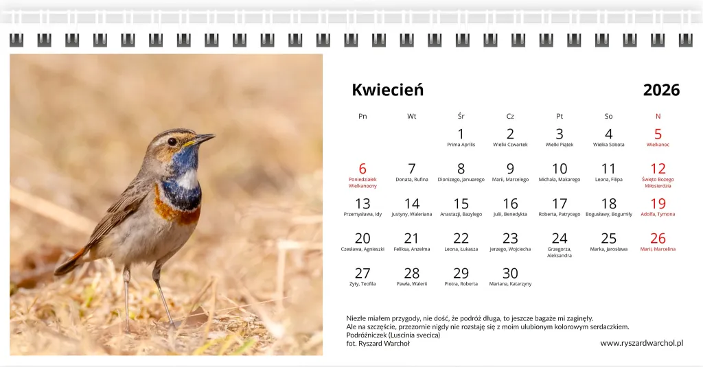 Kalendarz — Kwiecień