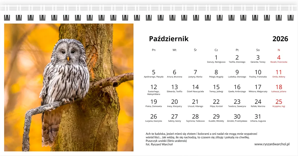 Kalendarz — Październik