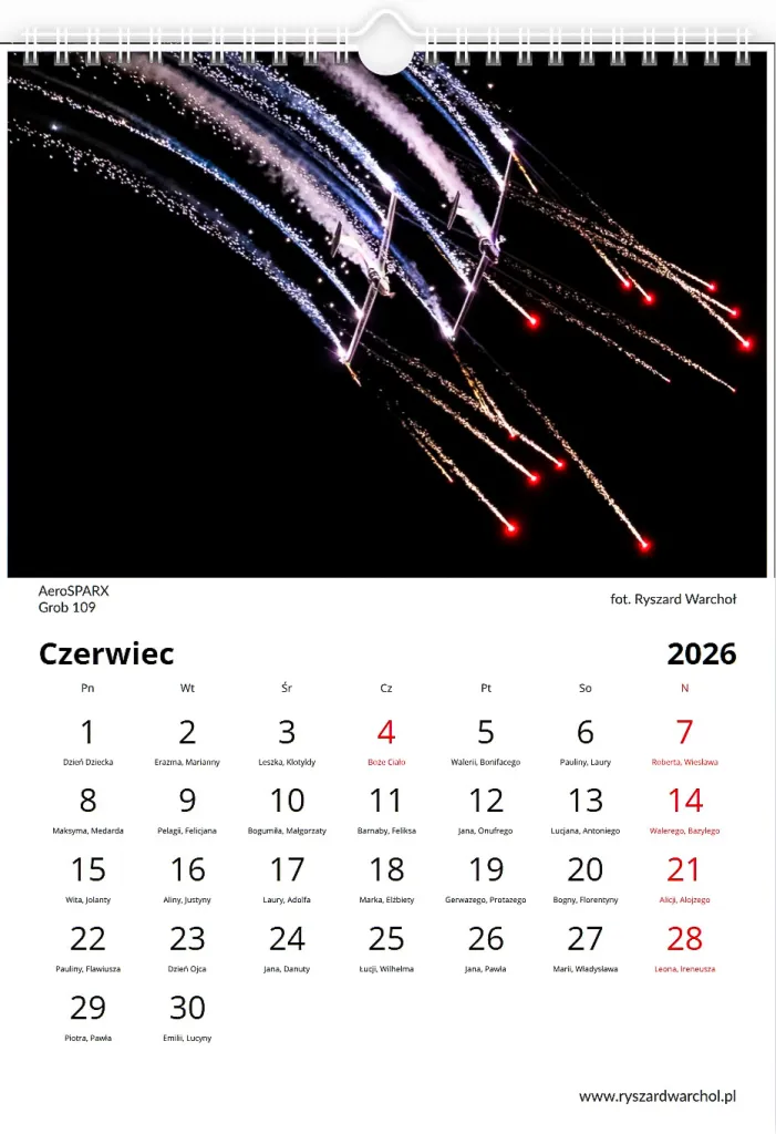 Kalendarz — Czerwiec